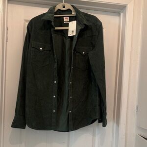 Levi's Dark Green Corduroy Button-Up